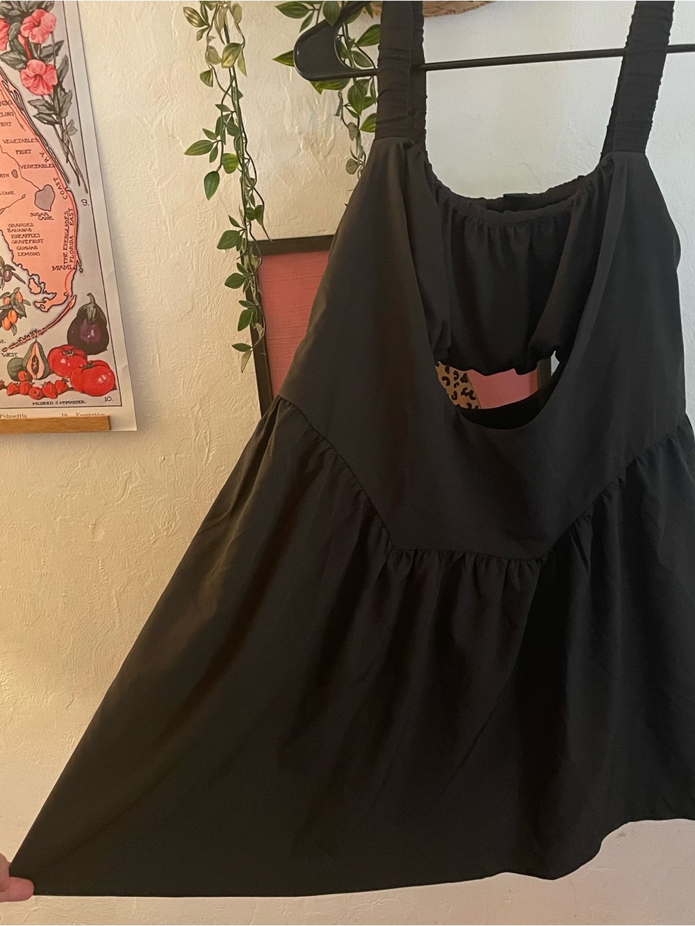 NWOT Black Tennis Mini Dress with Cutout Detail